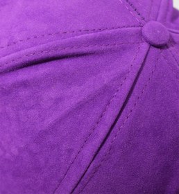 Resim Rupen Kraft Süet Kep Unısex Spor Arkası Ayarlanabilir Kep Modern Şapka Mor 