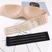 Resim Rahat Sırt Kancalı Ayarlanabilir Sütyen Askı Uzatıcı - Standart Askıları 5.08 cm Uzatır, Kadın İç Giyim & Lingerie Aksesuarları için Yumuşak Kumaş ve Dayanıklı Metal Tokalar, Konfor Artırma, Esnek İç Çamaşırı, Güçlü Tokalar 