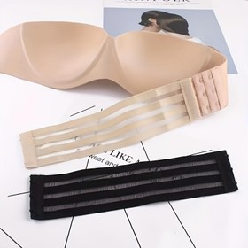 Resim Rahat Sırt Kancalı Ayarlanabilir Sütyen Askı Uzatıcı - Standart Askıları 5.08 cm Uzatır, Kadın İç Giyim & Lingerie Aksesuarları için Yumuşak Kumaş ve Dayanıklı Metal Tokalar, Konfor Artırma, Esnek İç Çamaşırı, Güçlü Tokalar 