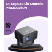 Resim Ronanna Dahili Hoparlörlü ve Uzun Ömürlü LED Lambalı Akıllı Projektör 