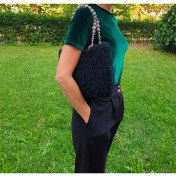 Resim Craft El Örgüsü Siyah El ve Omuzçantası 