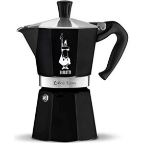 Resim Bialetti Durnes - Bialetti Moka Express Siyah 3 Cup / Moka Pot 