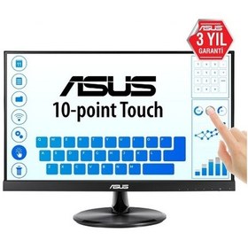 Resim Asus 21.5" VT229H IPS Full HD Touch 5ms 3YIL HDMI VGA Hopatlör VESA Siyah 