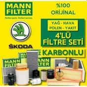 Resim Skoda Octavia 1.6 Tdı Mann-Filter Filtre Bakım Seti 2009-2012 (495301208) 