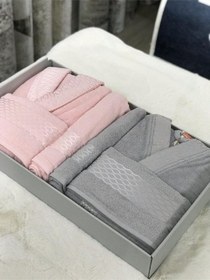 Resim Elissa Bornoz Takımı Gri - Pudra Gri - Pudra 