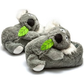 Resim Tw Koala -1 Kadın Hayvanlı Panduf Gri 