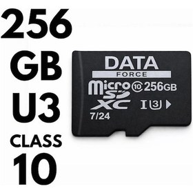 Resim Dataforce 256gb U3 Hafıza Kartı 7/24 