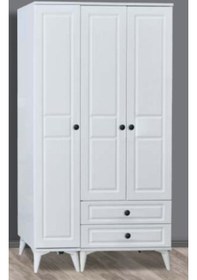 Resim Üç Kapılı Dolap Beyaz 