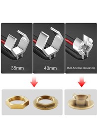 Resim Maiyame 80mm Geniş Açıklıklı Çok Fonksiyonlu Banyo Lavabo Musluk Anahtarı, Ayarlanabilir Su Boru Anahtarı + Saklama Kutu 