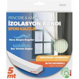 Resim Nettekaçmaz Kapı ve Pencere İzolasyon Bandı Beyaz 5m 