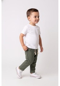 Resim MiaBaby Bebek Müslin Pantolon Haki 