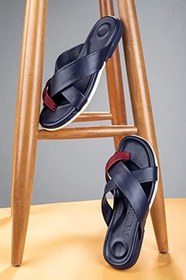 Resim Ducavelli Estate Hakiki Deri Erkek Terliği, Hakiki Deri Terlik, Ortopedik Taban Terlik, Kauçuk Taban Terlik 