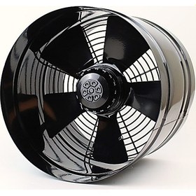 Resim 35.5 cm çapında BORAX 350-2K 2050 D/D 220/230 volt Monofaze Aksiyel Kanal Tipi Fan 