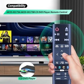 Resim AK59-00179A Samsung Blu-ray Oynatıcı UBDKM85C RTAK5900179A UBD-KM85C UBD-KM85C/ZA UBDK8500 UBD-K8500/ZA UBD-K8500 için Yedek Uzaktan Kumanda 
