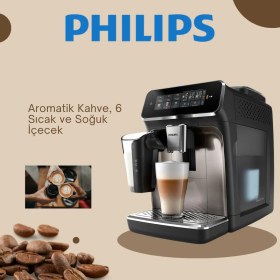 Resim Phılıps Tam Otomatik Lattego Espresso Makinesi, 3300 Serisi, Silentbrew Teknolojisi, Taze Öğütülmüş Çekirdeklerden Aromatik Kahve, 6 Sıcak ve Soğuk Içecek, 