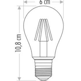 Resim Cata 8W E27 3200K Günışığı Renk Rustik LED Ampul CT-4217 