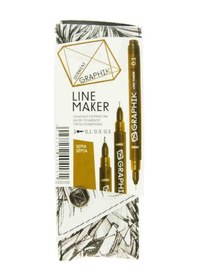 Resim Derwent Graphik Line Maker Teknik Çizim ve Grafik Kalemi 3'lü Set N11.158 