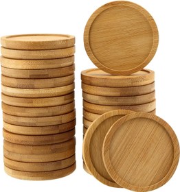 Resim Bambu Bardak Altlığı, 6'lı Set 