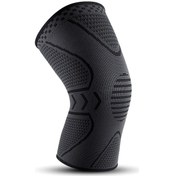 Resim Jeemson Koşu Ve Bisiklet İçin Nefes Alabilir Silikon Dizlik - M Boy Siyah Gri Gri 