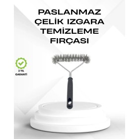 Resim Paslanmaz Çelik Izgara Temizleme Fırçası Mangal ve Barbekü Için 