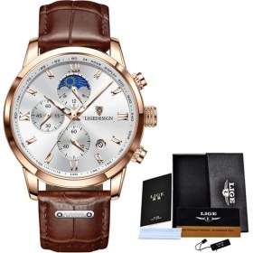 Resim Hanyang Gül Altın Beyaz Lıge Yeni Büyük Erkek Saatler Top Marka Lüks Paslanmaz Çelik Kuvars Izle Erkekler Spor Tarihi Erkek Saat Su Geçirmez Kol Saati Erkekler Için (Yurt Dışından) 