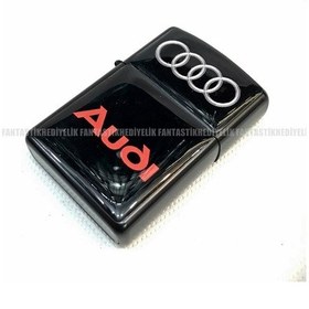 Resim Audi Mat Siyah Kapaklı Benzinli Çakmak N11.199 