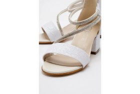 Resim Mnpc Kız Çocuk Sedef Topuklu Taşlı Abiye Ayakkabı 