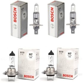 Resim Bosch Ford Focus 2011-2018 Ön Uzun Far Ön Kısa Far Halogen 4 Lü Far Ampülü Takımı 