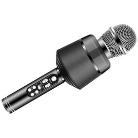 Resim Taşınabilir Led Kablosuz Karaoke Mikrofon 