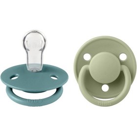 Resim Bibs De Lux 2'li Silikon Emzik I Island Sea & Sage I 0-36 Ay Çok Renkli 