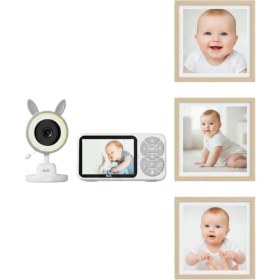 Resim LCD Ekranlı Bebek Izleme Kamerası Ninnili Gece Görüşlü Güvenlik Sistemi 