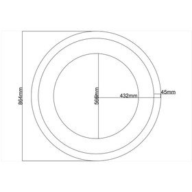 Resim MOTİFPİYER Lamba Tavan Göbeği-Yuvarlak-21-86cm-Dış Çitalı 