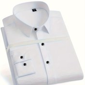 Resim 2025 Erkek Tercihi, Zanaat: İlkbahar/Sonbahar Şık İş Kıyafeti Uzun Kollu Düğmeli Gömlek - Buruşmaz Donuk Olmayan Kenarlı Pürüzsüz Yapılı, Çalışan, İş ile Parti Şehir Stili, İçin Klasik Yaka Tasarımı Ofis Giyimi Modern Erkek Modası İnce İşlemeli Tarzlı Üst Yetişkin Giysiler 