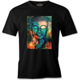 Resim Buddha Siyah Erkek Tshirt 