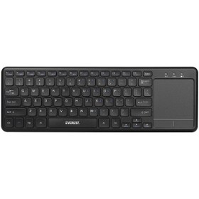 Resim Everest EKW-155 Siyah ToucPad Mouse + Kablosuz Klavye 