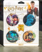 Resim Rozet 4lü Set Harry Potter Hogwarts Binası Warner Bros. Lisanslı 