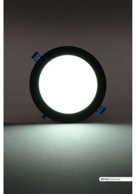 Resim ACK 12W Sıva Altı Yuvarlak LED Panel Armatür Siyah Gövde 6500K Be Siyah 