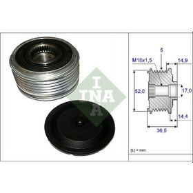 Resim İna 535012910 Alternator Kasnagi 2661540902 (WA269368) 