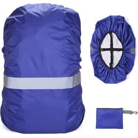 Resim Mufunye Yansıtıcı Dağcılık Sırt Çantası Yağmur Kılıfı Çift Toka Kraliyet Mavisi Xl Boy 70l Çok Renkli 
