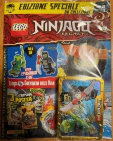 Resim Lego Ninjago Dergi - Metal Kutu 2 Minifigure - İtalyanca 