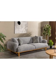 Resim Lota Üçlü Kanepe - Gri Gri 