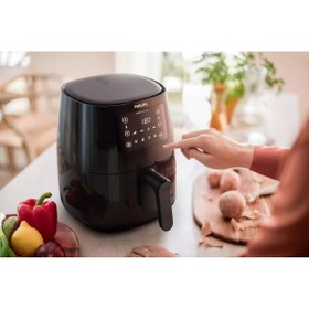 Resim Philips Siyah L 7 ön ayarlı dokunmatik ekranlı Airfryer 