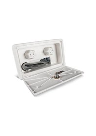 Resim Tyt Dış Duş Seti Kilitli Anahtarlı Kilitli Sıcak / Soğuk - Beyaz 