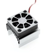 Resim Reedark Traxxas Trx-4/6 İçin Uzaktan Kumandalı Rc Araç Motor Soğutma Fanı - 540/550 Motorlar İçin Gümüş Renk 