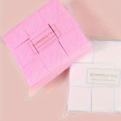 Resim 500 adet Pembe/Beyaz Kare Lint-Free Manikür için Tırnak Cilası Temizleyici Mendiller, Jel Tırnak Cilası Temizleme Pedleri, Temizleme de 