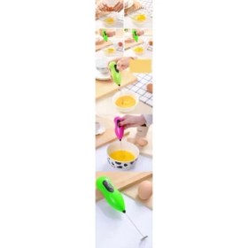 Resim Pileli Store Turk Pilli Yumurta Çırpıcı Mini Pilli Mixer Çırpıcı 