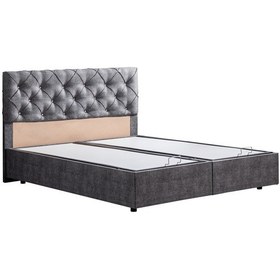 Resim Setaymobilya Baza, Çift Kişilik Eylül Antrasit Baza + Başlık Seti 