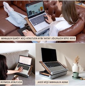 Resim markentegra Minderli Ayarlanabilir Eğimli Laptop Sehpası - 37x27cm 