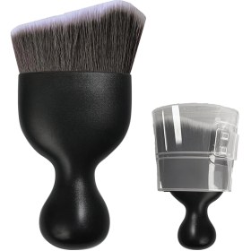 Resim Xiyyadms Araç İç Detay Temizlik Fırçası - Yumuşak Eğik Tüy, Otomatik Toz Toplama, Panel & Klima Vantili Temizleyici Kahve/beyaz 