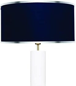 Resim MİNİMAL E-TİCARET & BİLGİ TEKNOLOJİLERİ Maxi Beyaz - Gold Abajur (Lacivert) 